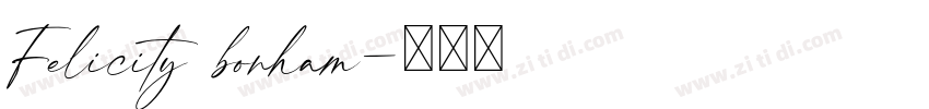 Felicity bonham字体转换